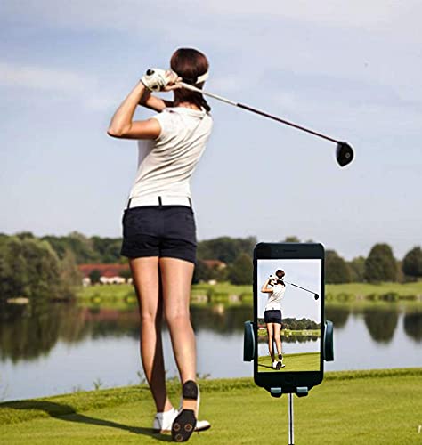 Ueverhi Adjustable Golf Cart Cell Phone Holder,Sturdy And Durable |Works With Golf Cart Or Push Cart,Golf Clubs #TOP4