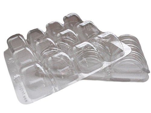 PacknWood - 210MACINS12BC Clear Plastic Macaron Box Insert (Case of 25), - Macaron Cookie Container (6