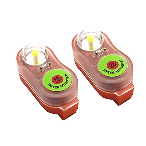 Luce Di Sicurezza LED Per Giubbotti Di Salvataggio - Attivata Dall'Acqua, Stroboscopica, Galleggiante - Foto 2