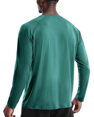 Sun Protection Shirts for Men: UPF 50+ Long Sleeve Rash Guard Outdoor Hiking Running Swim Shirt Quick Dry Lightweight2