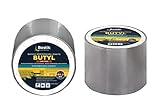 cinta impermeabilizante para techos Cinta de tela autoadhesiva de aluminio para el sellado, la impermeabilización y la reparación de fisuras y grietas en cubiertas, fachadas, canalones, bajantes, terrazas, vidrieras, tejas, etc. De buena adherencia en la mayoría de plásticos.