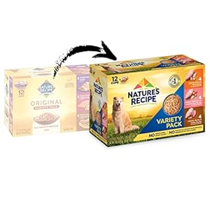 Nature’s Recipe Wet Dog Food, Variety Pack, 2.75 Ounce Cup (Pack of 24)