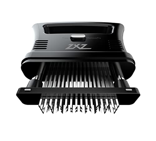 Image of ZXZ Meat Tenderizer Easy to hold large handle | Detachable 48 stainless steel blade | Easy To Use & Clean (Black)