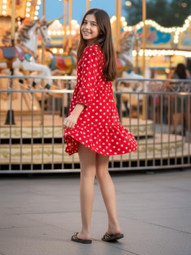 Image of Uptownie Lite Girls Knee Length A-Line Tiered Dress