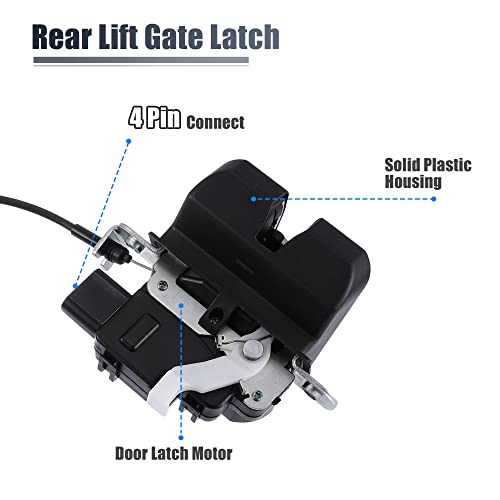 Image of X AUTOHAUX 81230-D9100 Power Tailgate Lift Gate Latch Assembly Rear Trunk Lock Actuator Motor for Kia Sportage 2017-2022