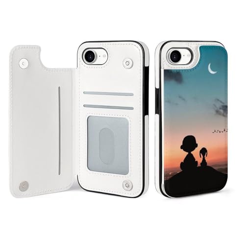 手帳型 スヌーピー (17) 対応 IPhone16E ケース カード収納 スマホケース 財布型 携帯ケース 軽量 全面保護 スタンド機能 おしゃれ プレゼント