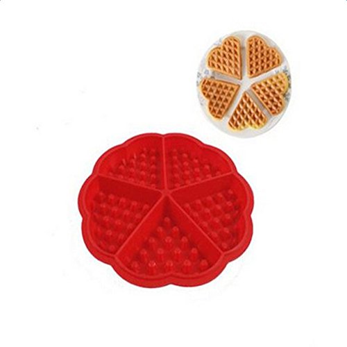 DTOL Best Style 3D Silicone Cake Mold Waffle Muffin Cake Moulds DIY Baking Tools Love Heart SY