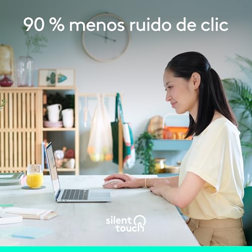 Logitech ratón inalámbrico M650 Signature para oficina y teletrabajo rosa 5