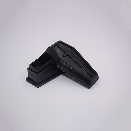 Miniatura 3 de 24 cajas de ataúd modelo de ataúd con tapa, ataúd de Halloween ataúd de Halloween, accesorios de Halloween, bandeja pequeña, decoración de fantasma,