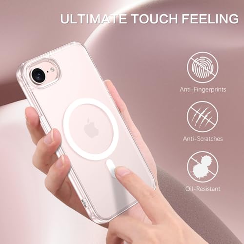 Coque iPhone 17 compatible MagSafe protection fine transparente