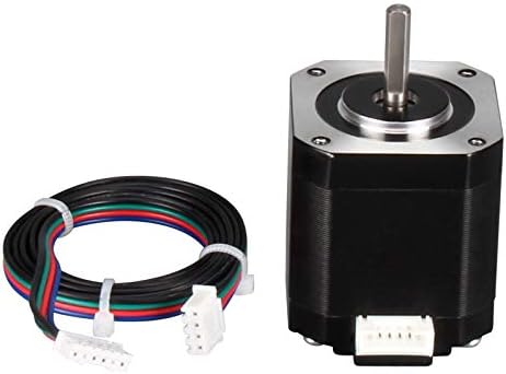 LANGshaw Nema 17 Stepper Motor 42 * 42mm Motor 2A 17HS4401S HD6412-06 DIY 3D Printer CNC Compatible for 3D Printer Color 17HS4401S