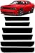 REVION Autoworks 2015-2020 Dodge Challenger Side Marker Tint Kit | Precut Dark Black Smoke Vinyl Overlays for '15-'20 Dodge Challenger (NOT-WIDEBODY) | Dry Application Sidemarker Reflector Tint Film