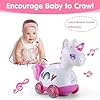 41ckkofiaal - Unicorn Baby Toys 6-12 Months - Press & Go Musical Light Infant Baby Crawling Baby Toys 12-18 Months, Tummy Time Toys for 1 Year Old Boy Gifts Girl Toddlers Christmas Stocking Stuffers Age 1-2