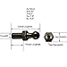 Vepagoo 4 Pack 10MM Ball Studs Joints - 8MM Thread x 1/2