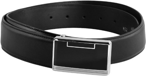 Echt Leder - gürtel Breite ca 3,7 cm, schwarz (Big...
