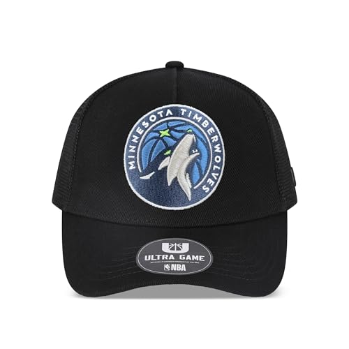 Image of Ultra Game Men's NBA Official Snap Back All Around The World Trucker Baseball Cap Hat