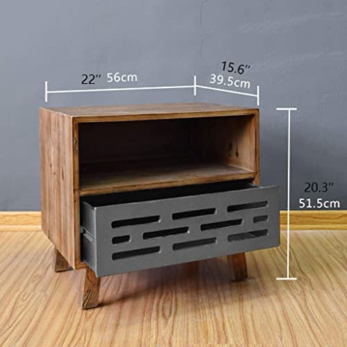 Table d'appoint en bois massif durable pour salon moderne