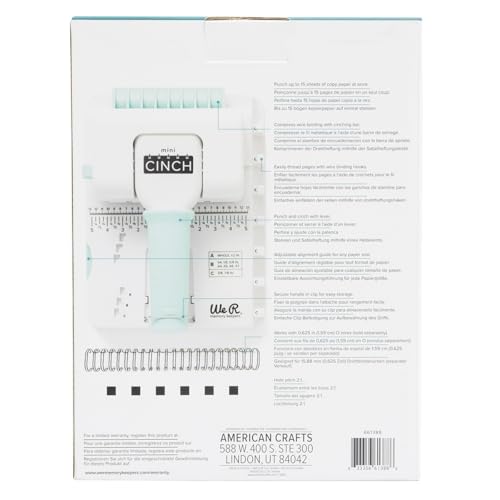 We R Memory Keepers Mini Cinch Bookbinding Machine - Small Craft Tool Compatible with Wire or Spiral Coils - Make Professional Books, Notebooks, Calendars, and Journals by We R Memory Keepers - Image 3