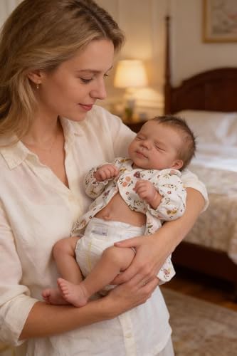 Zero Pam Realistic Reborn Baby Dolls Girls with Hair, Lifelike 18 Inch 45 CM Full Body Soft Vinyl Newborn Sleeping Toddler Girl Anatomically Correct Baby Dolls that Look Real Life Size Toys for Kids