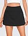 CRZ YOGA Womens High Waisted Tennis Skirts with 3 Pockets Golf A Line Lightweight Cute Athletic Casual Skorts Black Large