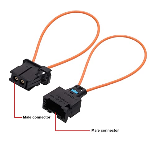 Secosautoparts A Pai Most Fiber Optic Optical Loop Bypass Female & Male Adapter Universal Connector For Radio And Audio Compatible With Bmw Vw Audi Mercedes Porsche #TOP2