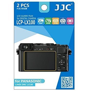 JJC LCP-LX100 Ultra Hard Polycarbonate LCD Film Screen Protector for Panasonic (Clear)