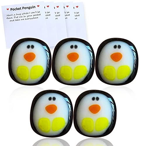 Qitiieli A Little Pocket Penguin Hug, Mini Cute Animal Decoration Pocket Hug Penguin Stress Relief Toy, Special Encourage Birthday Wedding Party Decoration, Kids Penguin Gift for Boys and Girls