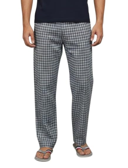 digital shopee Men's Cotton Checkered Pajama, Casual Loungewear, Comfortable Sleepwear, Pack of 1-picture-18
