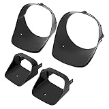 ALMULOO Headlight Bezel+Parking Light Bezel Compatible with 1978-1981 Chevy Chevrolet Camaro Z28 Front Lamp Cover Left & Right Plastic(ABS)