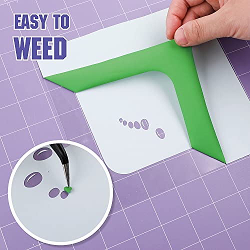 Caregy Htv 12" X 25Ft Roll - Iron On Heat Transfer Vinyl (Light Green) #TOP3