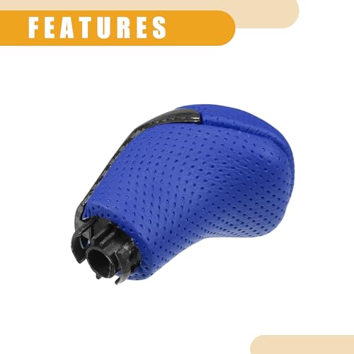 Partuto Gear Shift Knob - Car Inner Gear Shifter Knob - for Toyota Tacoma 2016-2022 Faux Leather Plastic Blue - 1 Pc by Partuto - Used condition - Image 7