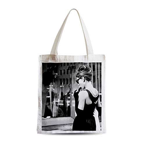 Grande volume Tote bag - Borsa Shopping Audrey Hepburn, immagine retrò Actrice Hollywood Star Actrice Film