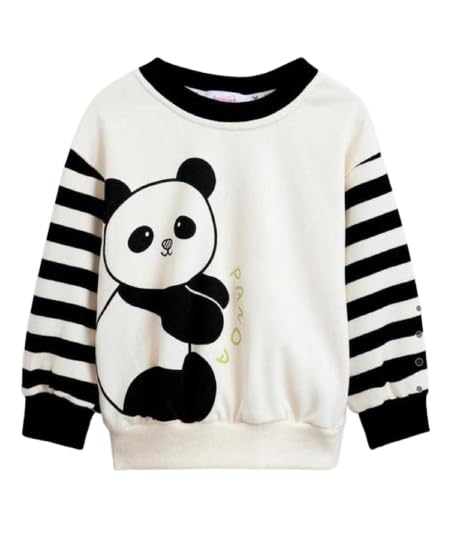 Image of Sundar Fashion Baby Boys & Girls Panda Print Clothing Set | Full Sleeve Cotton Sweatshirt & Pants | Soft Winter Outfit for Infants & Toddlers (0-3 Months to 5-6 Years)