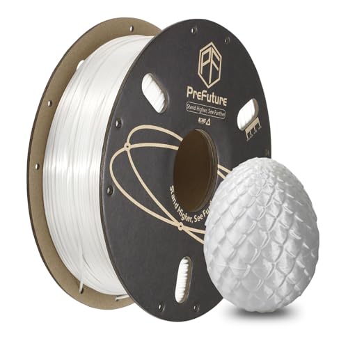 sourcing map Silk PLA Filament White 1.75mm 1KG/2.2LB 3D Printer Filament