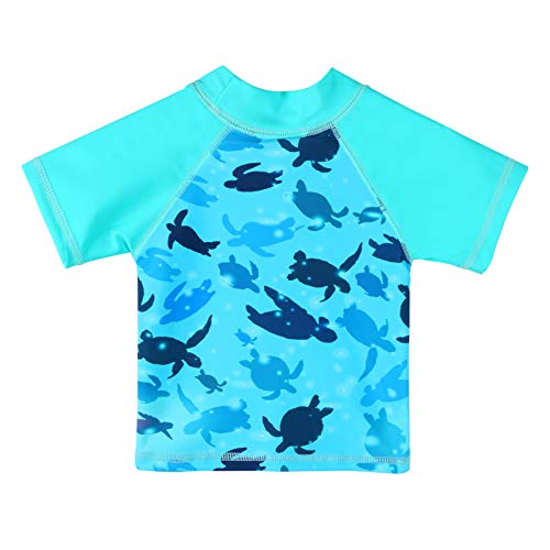 Image of XFGIRLS Toddler Boys' 2-Piece Short Sleeve Swimsuit Trunk and Rashguard