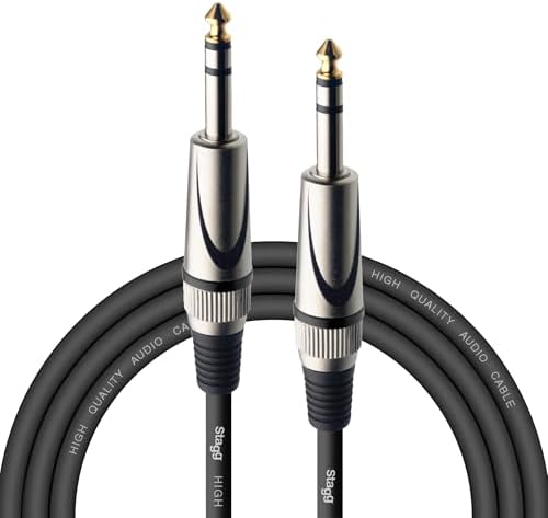 Stagg SAC3PS DL 3m Deluxe Jack to Jack Instrument Cable