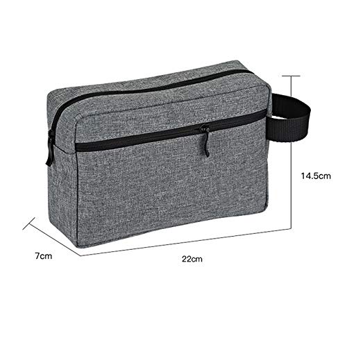 Beauty Case da Uomo, Borsa da Viaggio Portatile di Grande capacità in Tessuto, per Cosmetici, dispositivi elettronici e digitali, Antipolvere e Impermeabile.