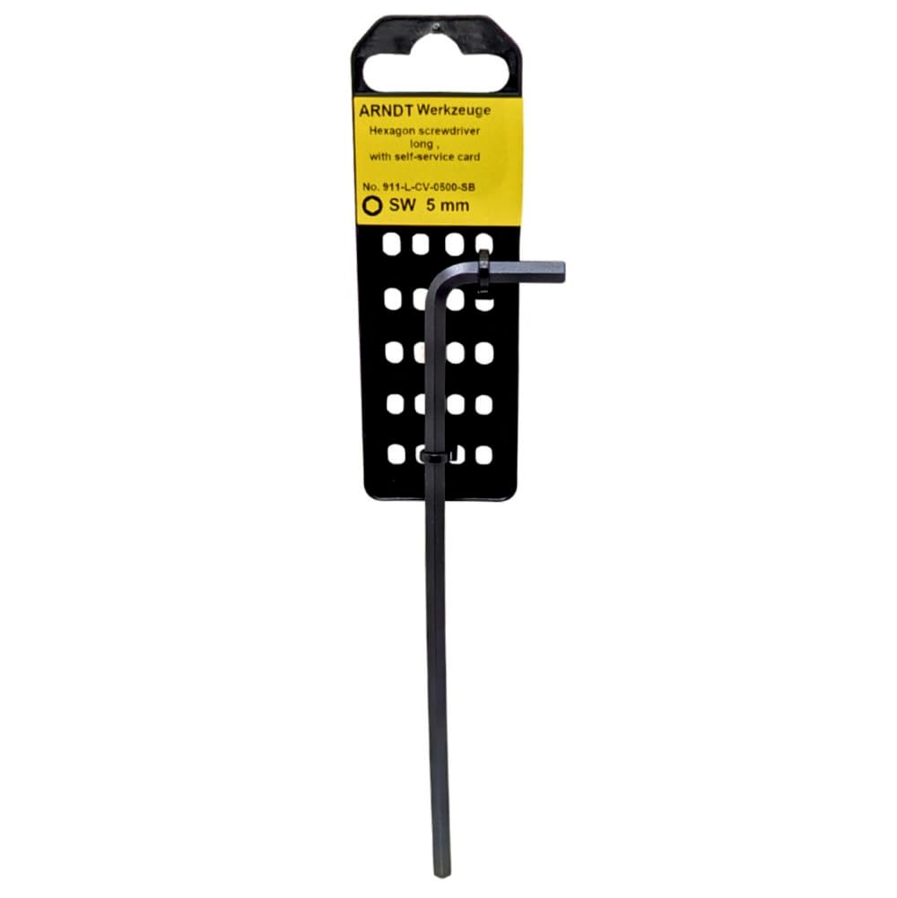 ARNDT Llave hexagonal métrica de 5 mm extra larga de Alemania | 160 mm de longitud