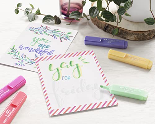 Faber-Castell Textmarker Set TL 1546, 8 Pastellfarben im Etui
