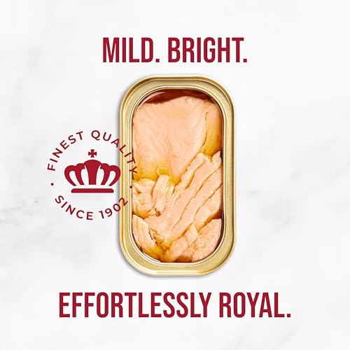 Image of King Oscar Skinless & Boneless Salmon in Olive Oil Lemon, 4.05 oz, 12-Pk | Atlantic Salmon, Hand Packed, Gluten Free, High Protein, Omega-3, Keto Friendly, Heart Healthy