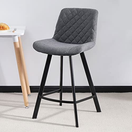 Tabouret de bar de cuisine moderne avec dossier loisirs simple