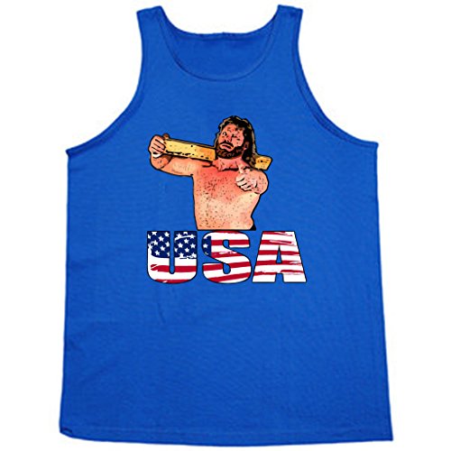 KING THREADS Hacksaw Jim Duggan USA Tank TOP Adult Large