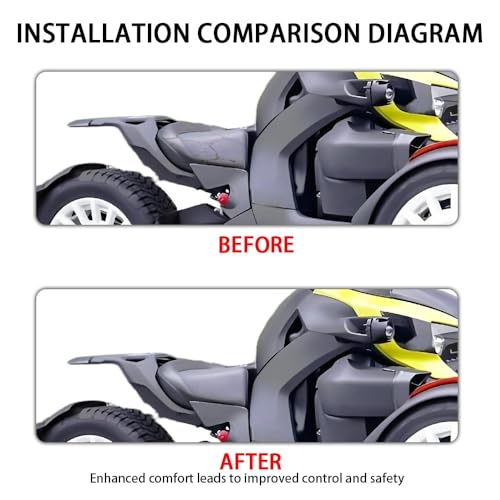 Coussin d'assise moto contre mal de dos conducteur Can-Am Ryker 600