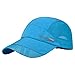 HZMM Berretto da baseball unisex con coda di cavallo e panini, con visiera Trucker Messy Plain Baseball Caps Estivo Traspirante Berretto Fitness Studio/Attivo/Sport/Corsa Cool Caps, Blu, Taglia unica
