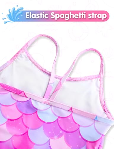 Image of Girls Swimsuit One Piece Ruffles Bathing Suit Kids' Swimwear Quick Dry Summer Beach for 2-14Y