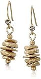 Kenneth Cole New York Gold Stacked Geometric Bead Drop Earrings