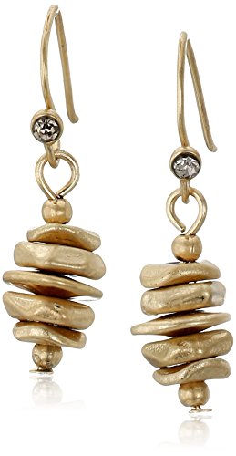 Kenneth Cole New York Gold Stacked Geometric Bead Drop Earrings