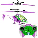 World Tech Toys Pixar Buzz Lightyear RC Helicopter – Easy‑Fly Remote Control Helicopter with LED Lights, Durable Body, Coaxial & Rear Rotors – Kids 8+