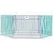 MidWest Homes for Pets Small Animal Pet Playpen/Exercise Pen, Blue and Green,1 Count (Pack of 1), Small Animal Playpen.