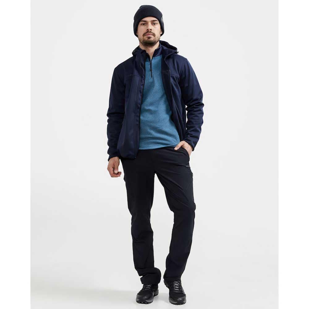 Craft Kurtka softshell Mężczyźni Adv Explore Winddichte, Wasserabweisende Softshelljacke Herren., 2 Seitentasche, 1 Innentasche., Übergangsjacke Herren